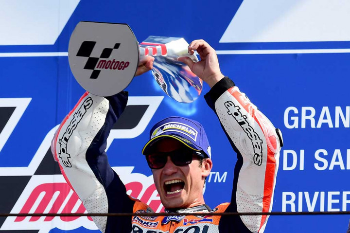 Ini untuk pertama kalinya sejak kejuaraan dunia sepeda motor dimulai pada 1949, terdapat delapan pembalap berbeda yang menjuarai delapan seri balapan secara beruntun pada musim yang sama dalam kategori teratas.