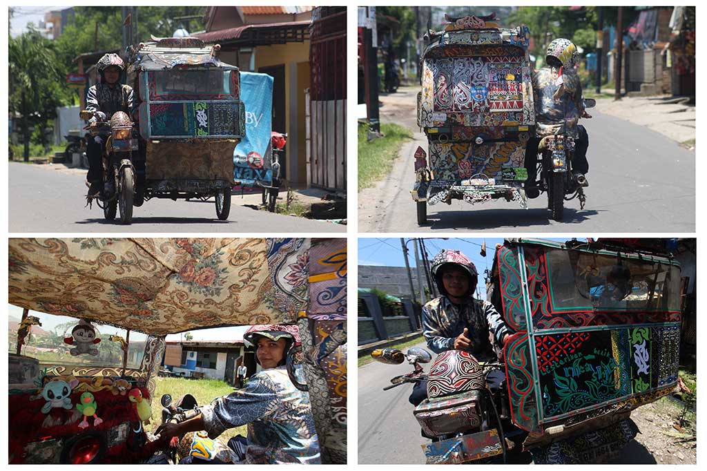 Kecintaan Pengemudi Bentor terhadap Batik