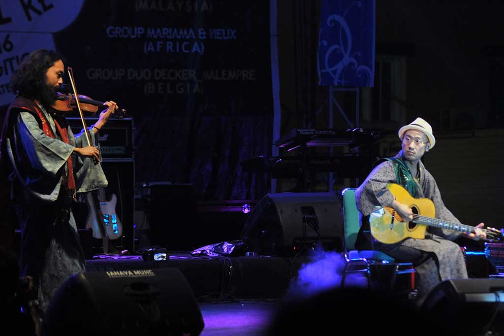 Kelompok musik asal Jepang, Kingdom of Daykanyama menampilkan karyanya pada Sawahlunto International Music Festival (Simfes) 2016.