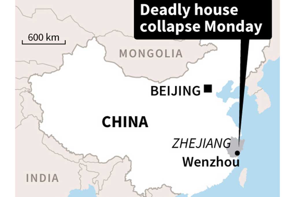 Empat Bangunan Runtuh, 22 Orang Tewas