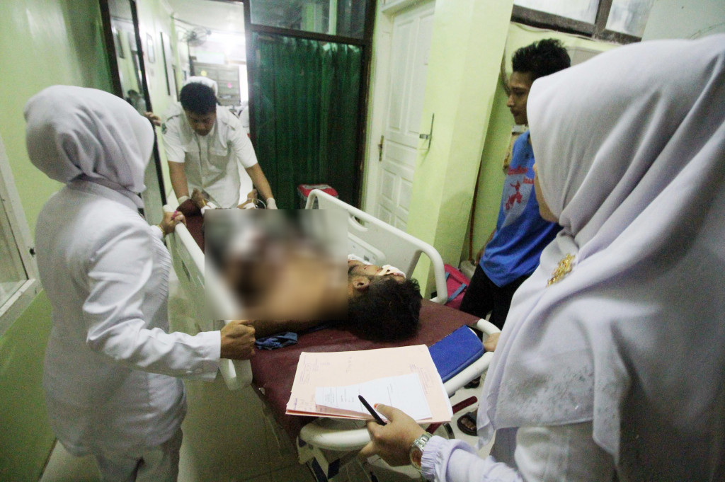 F, salah satu napi yang mengalami kritis diduga pelaku ledakan