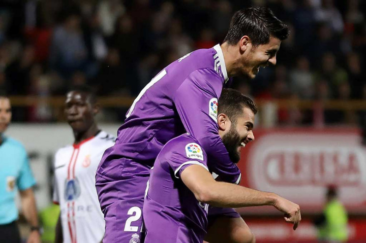 Semenit babak kedua berjalan Madrid memperbesar keunggulan lewat Alvaro Morata.