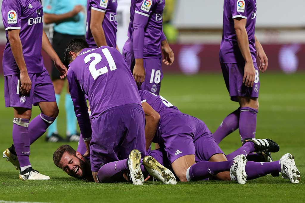 Nacho Fernandes membuat kedudukan menjadi 6-0. Dan Leonesa memperkecil ketertinggalan lewat Benja pada menit ke-84.