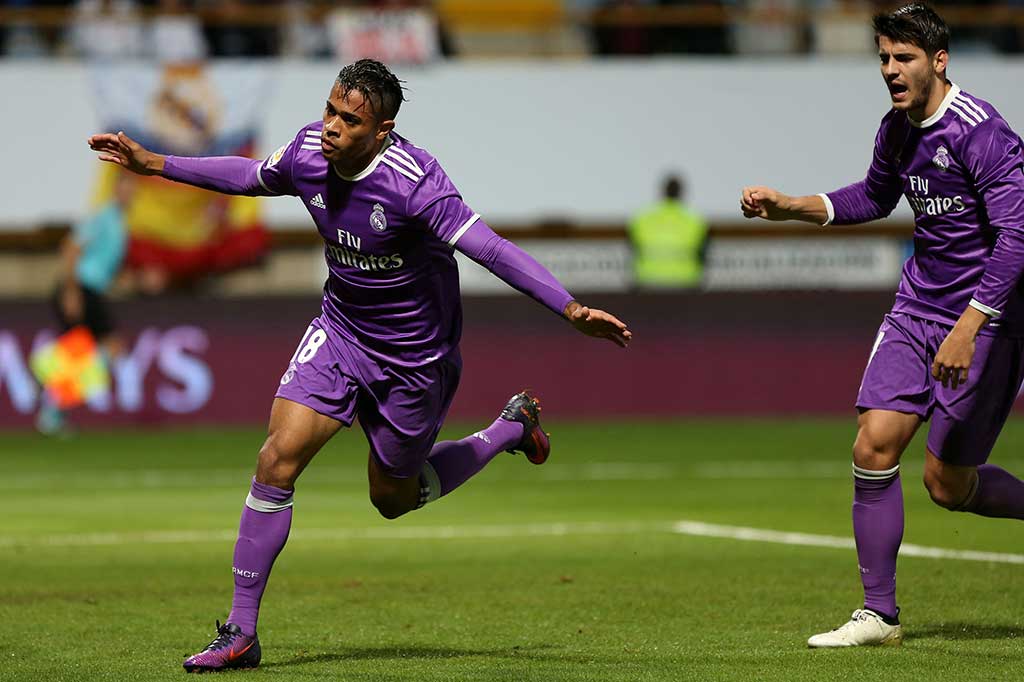 Mariano Diaz menutup pesta gol Madrid menjadi 7-1 saat pertandingan memasuki masa injury time.