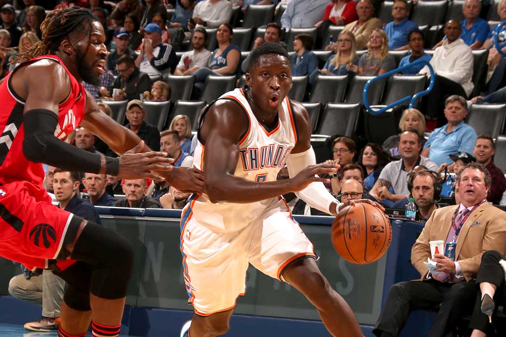Victor Oladipo mencetak 18 poin bagi Oklahoma City.