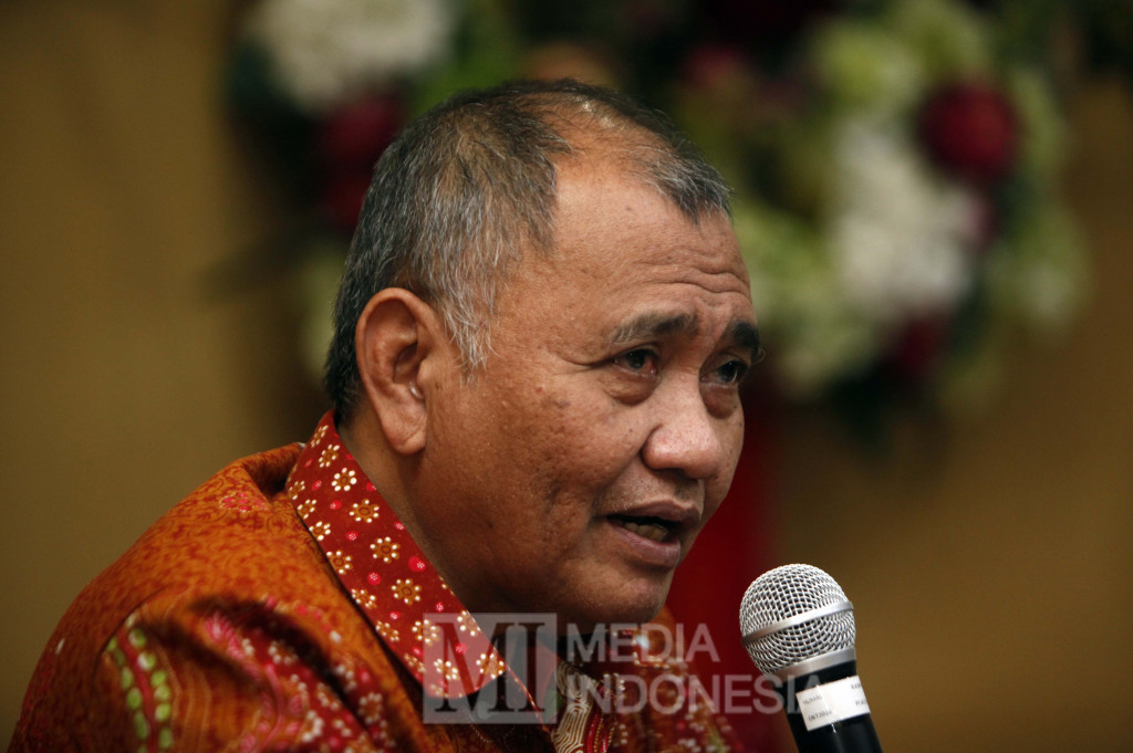 Ketua KPK Agus Rahardjo memberikan pernyataan pers di Gedung KPK, Jakarta, Kamis (10/11/2016)