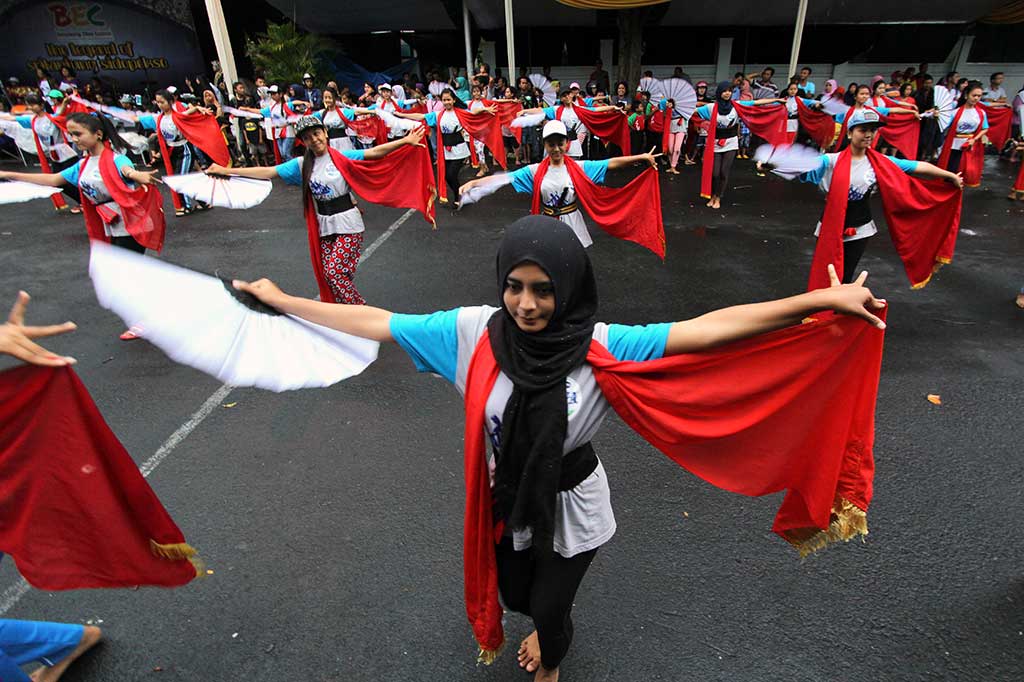 Berlatih Jelang Pagelaran Banyuwangi Ethno Carnival