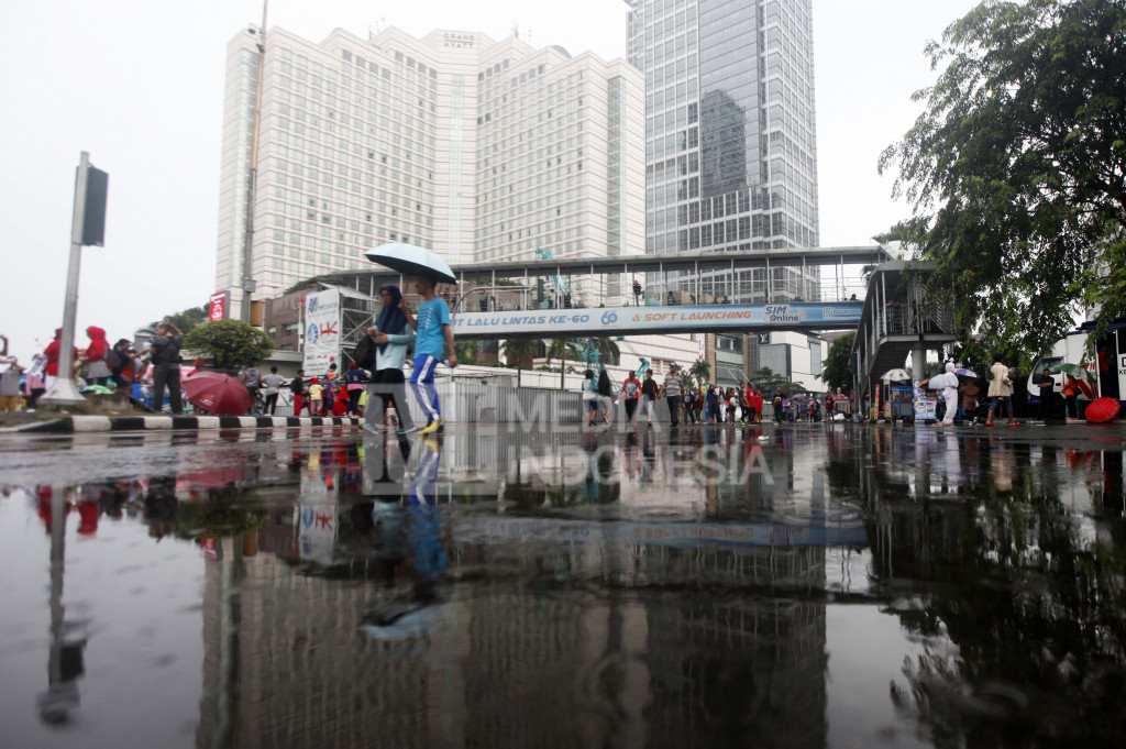 Sempat Diguyur Hujan, CFD tak Seramai Biasanya