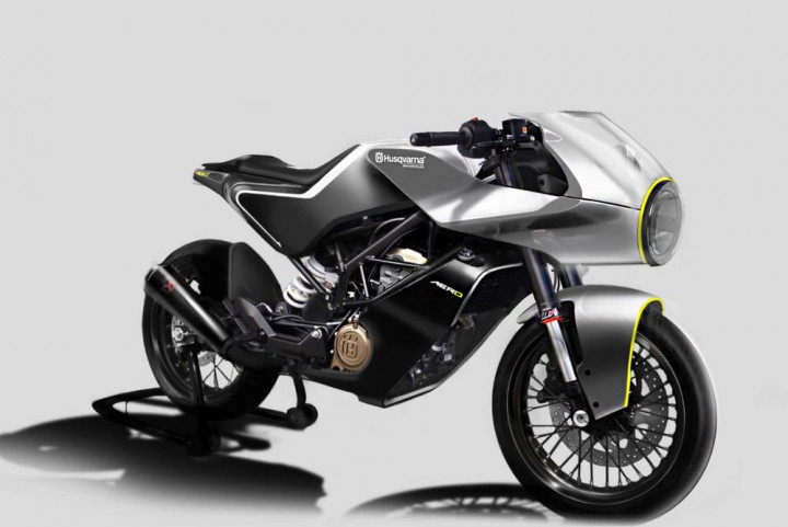 Husqvarna yang selama ini disegani di medan offroad, ini memperlebar pasar. Merek asal Swedia ini tidak cuma memperkenalkan dua konsep cafe racer seksinya, Vitpilen dan Svartpilen, tapi juga 401 Vitpilen Aero Concept.