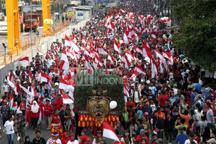 Ribuan Orang Ikut Meriahkan Karnaval Budaya Cinta NKRI