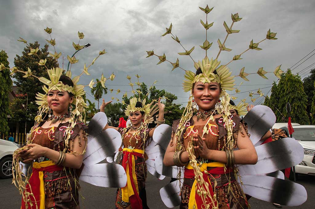 Pawai Pekan Budaya Dayak Nasional Digelar di Yogyakarta