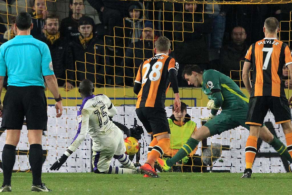 Newcastle United unggul terlebih dahulu saat perpanjangan waktu memasuki menit ke-98 lewat Mohamed Diame.