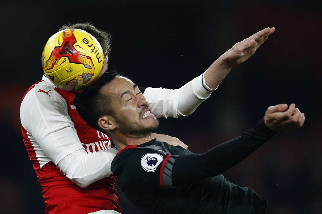 Tampil dengan sebagian besar para pemain pelapis, Arsenal kesulitan untuk menjebol gawang Southampton. AFP