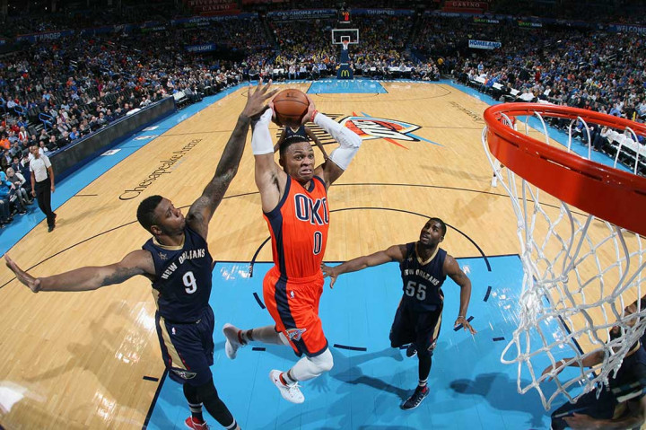 Ini merupakan triple-double ke-10 Westbrook pada musim ini dan ke-47 sepanjang kariernya.