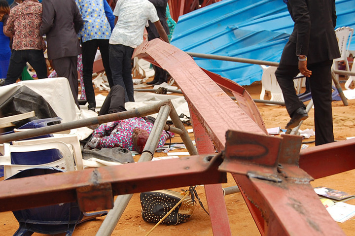 Gereja Reigners Bible International tersebut dilaporkan masih dalam masa pembangunan dan para pekerja sedang berusaha untuk menyelesaikan pembangunan tersebut secepatnya.