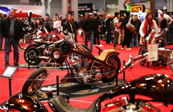 Jajaran custom bike karya builder lokal. Hasil karya builder AS kerap menjadi inspirasi bagi builder di negara-negara lain.