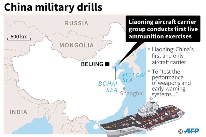 Tidak ada negara lain yang mengklaim di Laut Bohai, sebuah jalur perairan di Timur Laut yang sibuk dan lokasi latihan pada Kamis.