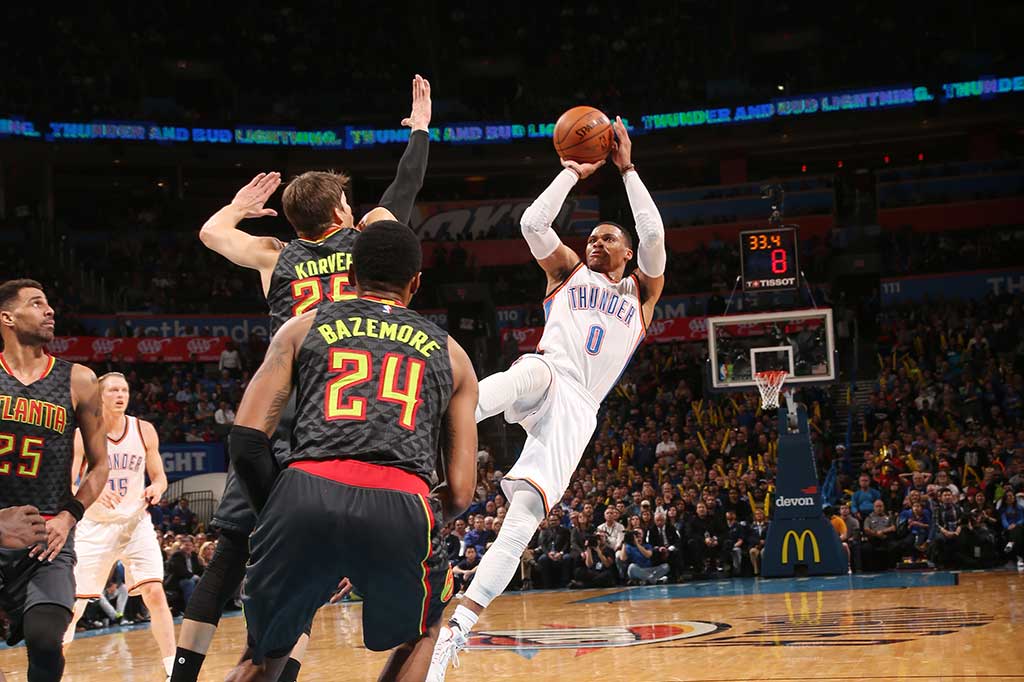 Andalan Oklahoma City Thunder Russell Westbrook mengemas poin tertinggi pada laga tersebut dengan 46 poin, 11 rebound, dan 7 assist.