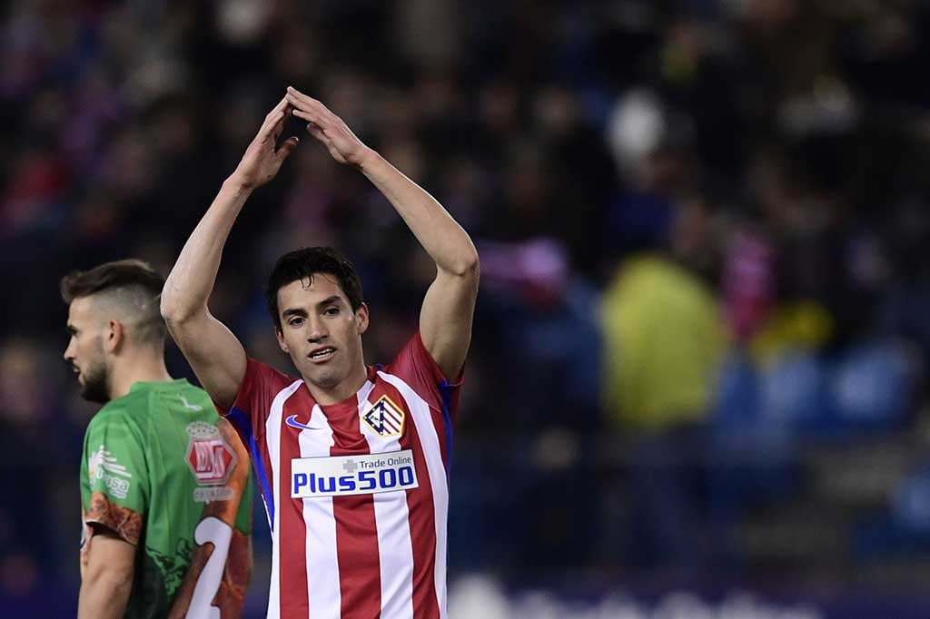 Atletico Madrid memecah kebuntuan pada menit ke-17 lewat Nicolas Gaitan.