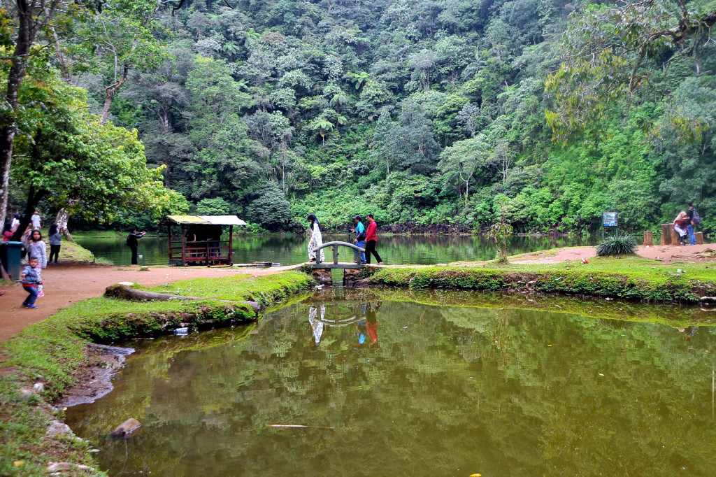 Nikmati Sejuknya Wisata Alam Telaga Warna Puncak