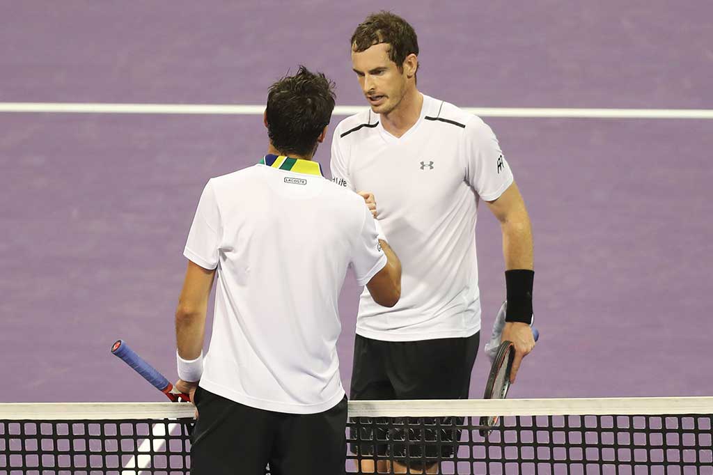 Namun Murray mampu menutup set kedua dengan 7-6 (2).