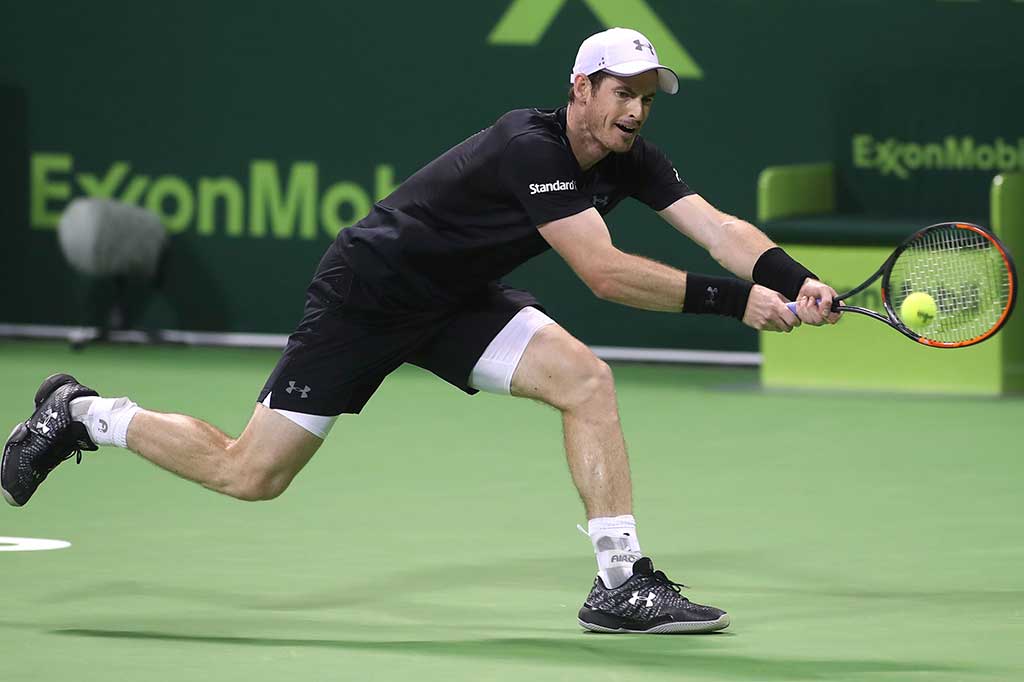 Andy Murray mendapat perlawanan sengit dan kehilangan dua serve pada set pembukaan.