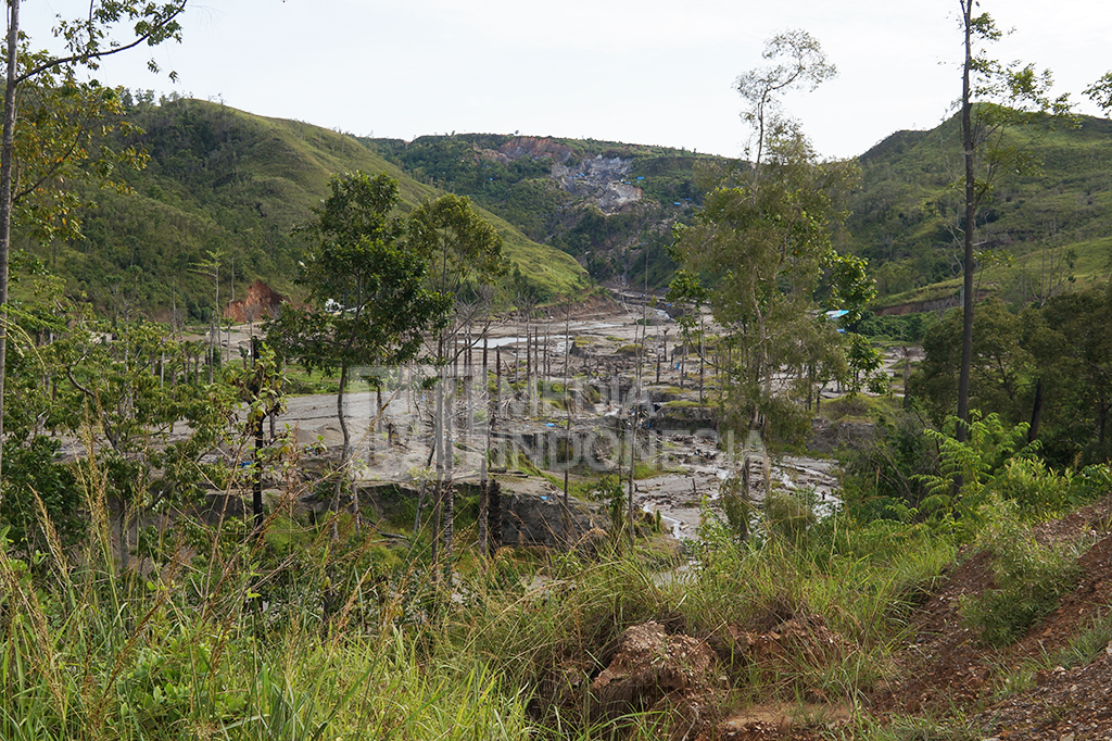 Lokasi tambang emas Gunung Botak di petuanan Kayeli, Kabupaten Buru, Maluku.