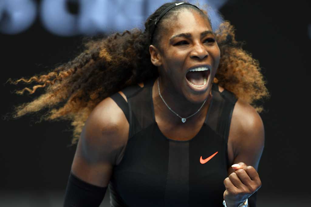 Williams meluapkan kegembiraannya usai menundukkan Bencic dua set langsung  6-4 dan 6-3 dalam waktu 1 jam 21 menit.