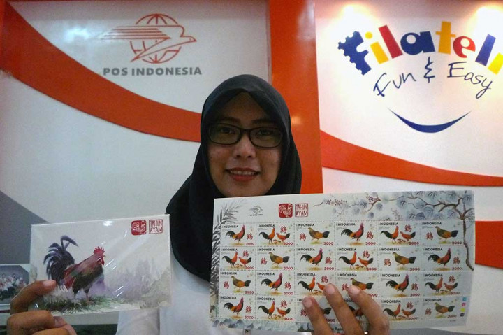 Prangko Seri Shio Ayam Diluncurkan