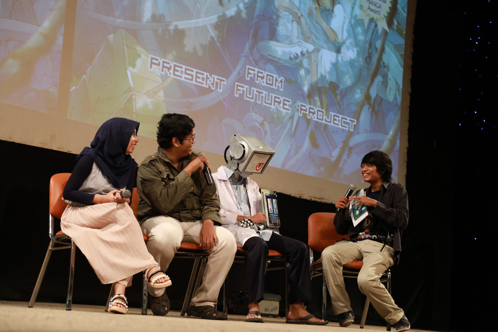 Acara talkshow dan peluncuran komik Only Human Volume 2 karya komikus lokal, Mukhlis Nur