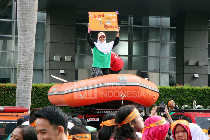 Siswa Madrasah se-Jakarta Ikuti Simulasi Siaga Bencana