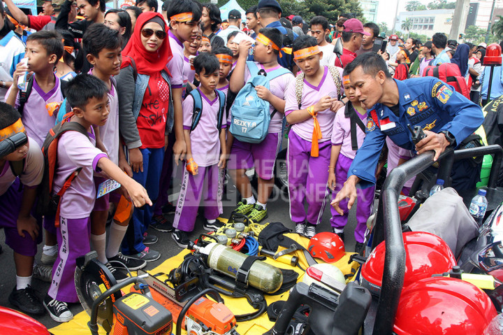 Siswa Madrasah se-Jakarta Ikuti Simulasi Siaga Bencana