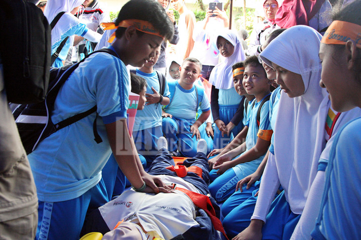 Siswa Madrasah se-Jakarta Ikuti Simulasi Siaga Bencana