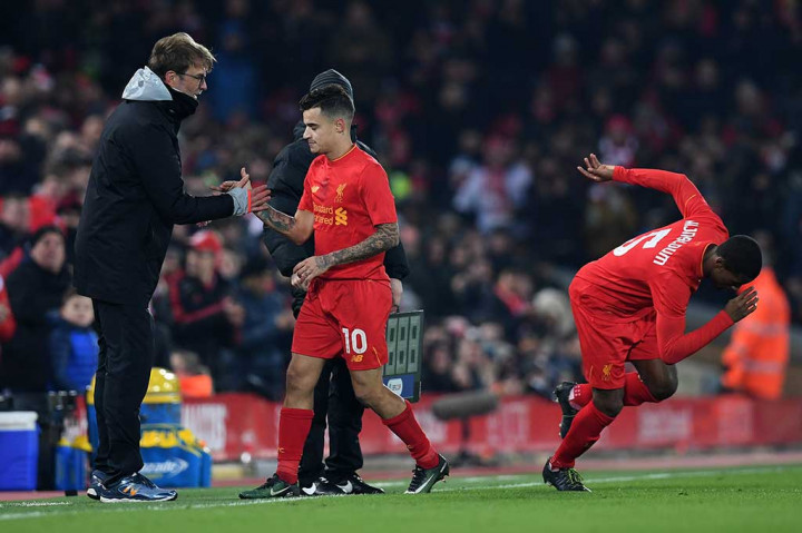 Untuk menambah daya gedor timnya, manajer The Red Jurgen Klopp mengganti Philippe Coutinho dengan Georginio Wijnaldum.