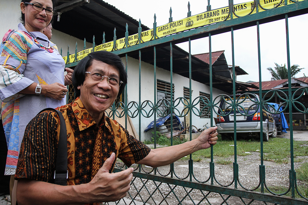 Namun Kak Seto dan rombongan tidak diizinkan masuk ke lokasi.