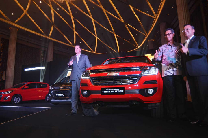 Tiga mobil baru Chevrolet yang diluncurkan yaitu Chevrolet Trailblazer, Chevrolet Trax, dan Chevrolet Spark.
