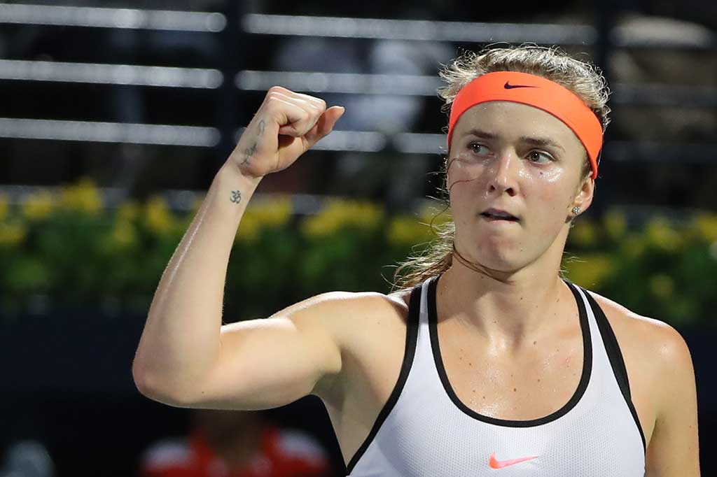 Svitolina di babak final akan menghadapi Caroline Wozniacki dari Denmark.