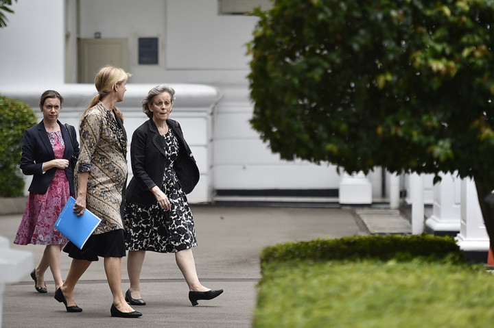 Delegasi dari UN Special Representative of the Secretary General on Violence against Children dan Delegasi United Nations Children's Fund (UNICEF) mendatangi Istana Merdeka, Jakarta.