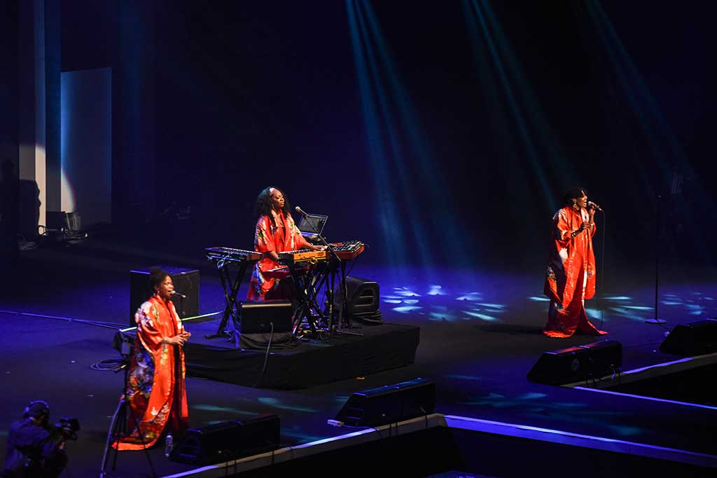 Grup musik King tampil di Java Jazz Festival 2017. 