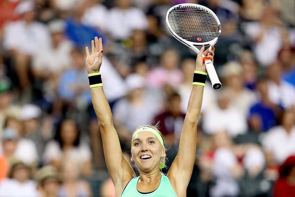 Vesnina di semifinal akan menghadapi petenis Prancis Kristina Mladenovic.