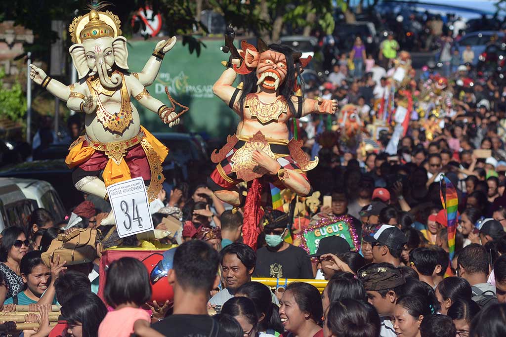 Meriahnya Parade Ogoh-ogoh Anak di Denpasar