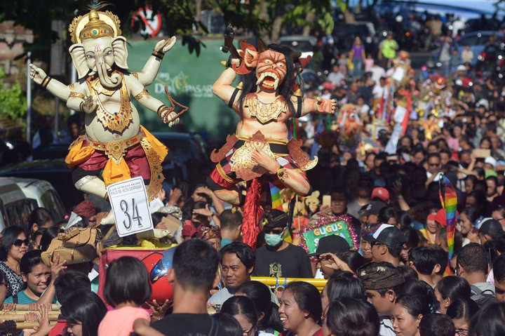 Meriahnya Parade Ogoh-ogoh Anak di Denpasar