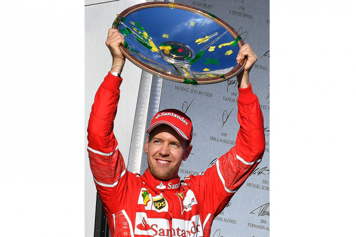 Ini merupakan kemenangan kedua Sebastian Vettel di Sirkuit Melbourne.