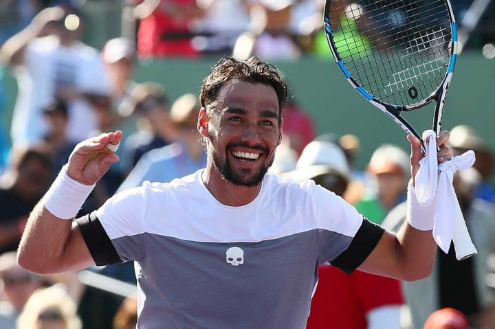 Di semifinal Fognini akan menghadapi pemenang antara petenis Spanyol Rafael Nadal atau Jack Sock (AS).