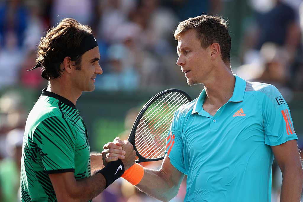 Federer harus mengeluarkan semua kemampuan dan pengalamannya untuk menang 6-2, 3-6, 7-6(6) atas petenis Ceko tersebut.