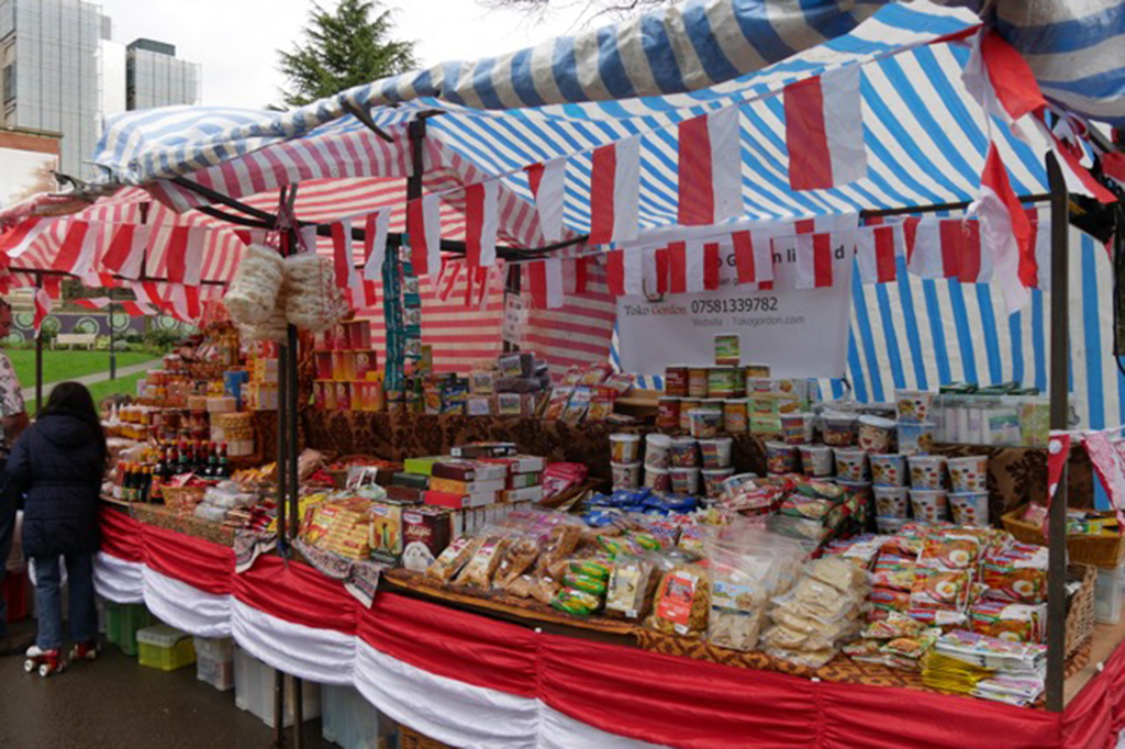 Booth khusus jajanan Indonesia di Nusasvara Project 2017.