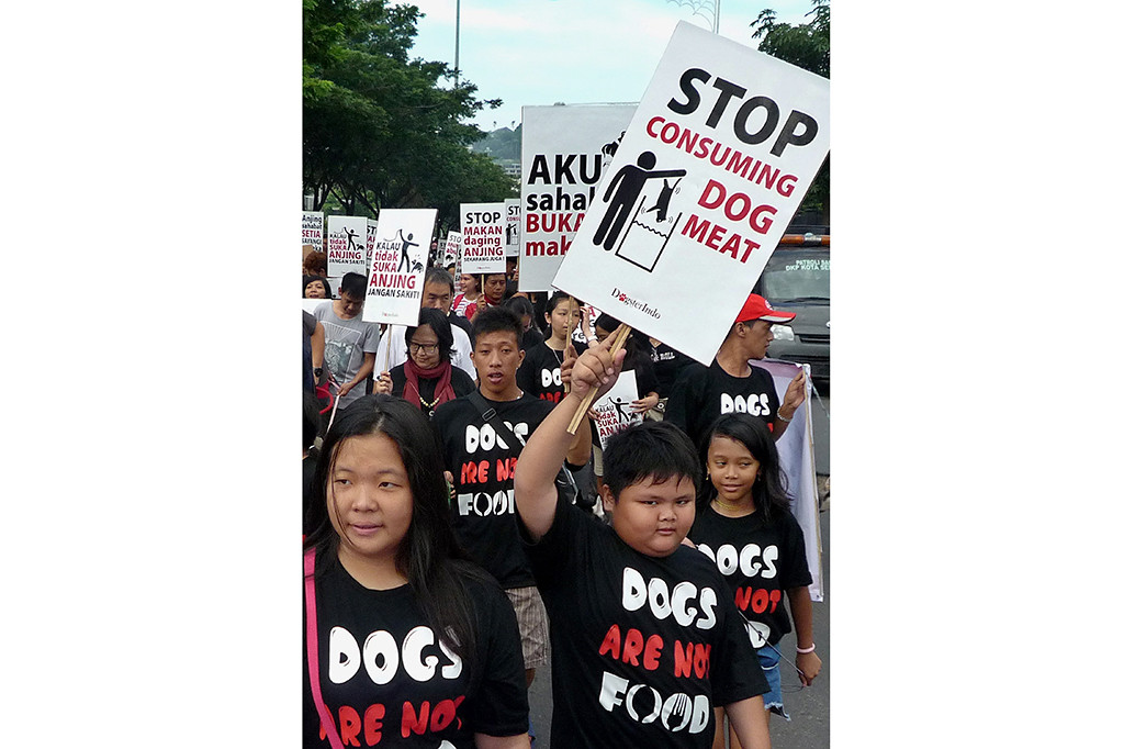 Aktivis Suarakan Stop Konsumsi Daging Anjing
