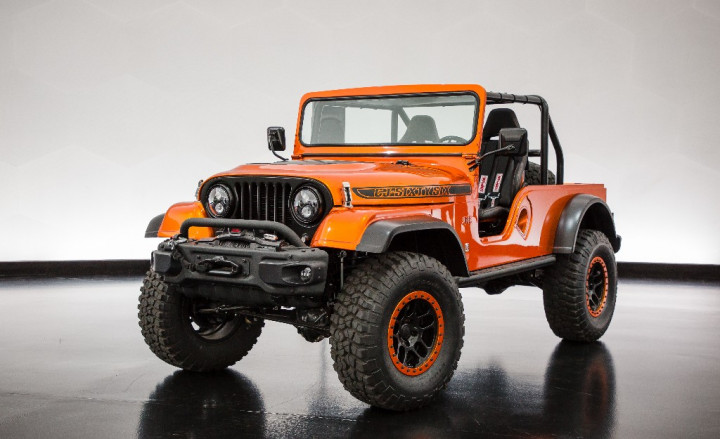 CJ66 Concept yang tampil sederhana dengan fitur fungsional. Ketangguhan CJ dalam Perang Dunia II telah membangun citra Jeep.