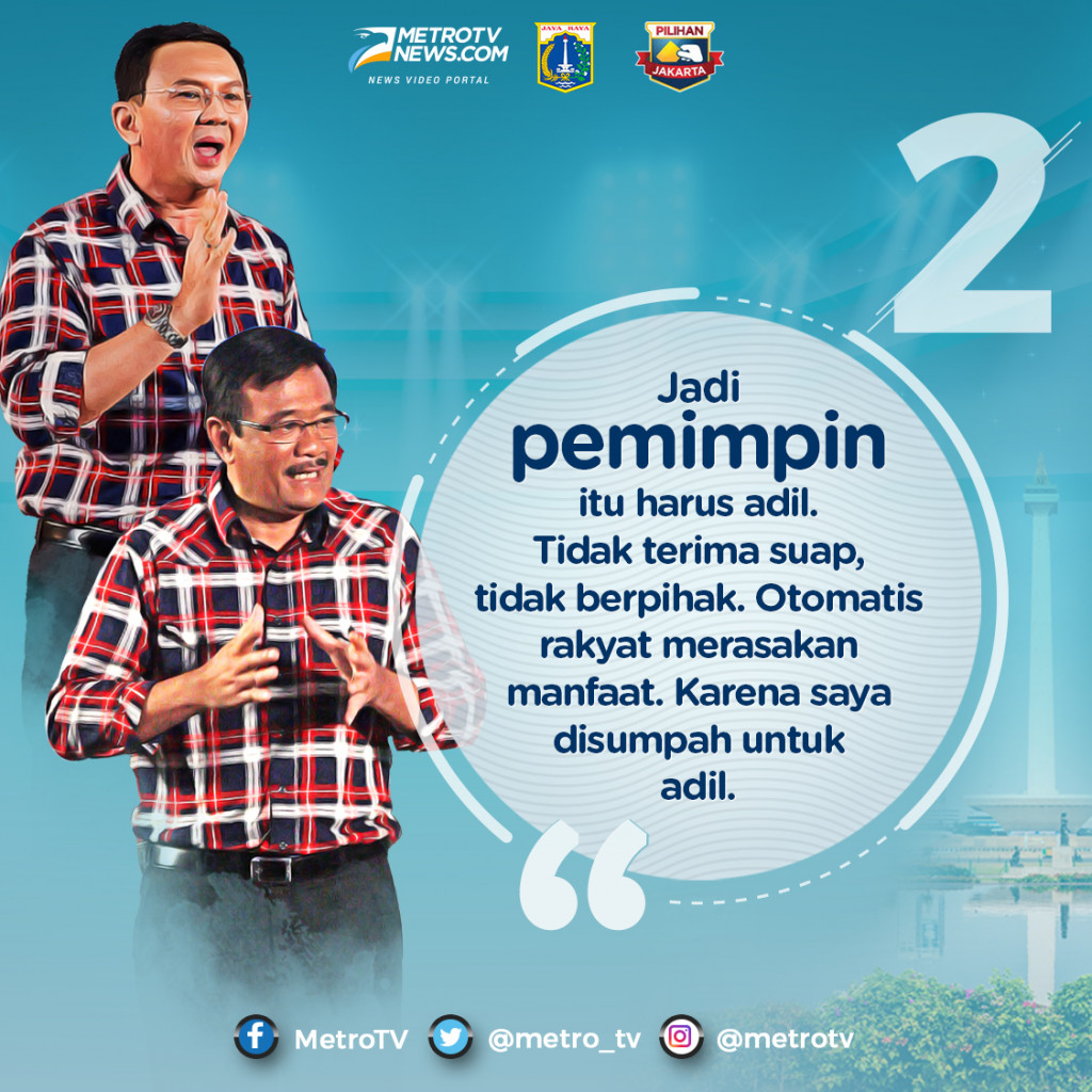 Ahok: Jadi Pemimpin Harus Adil