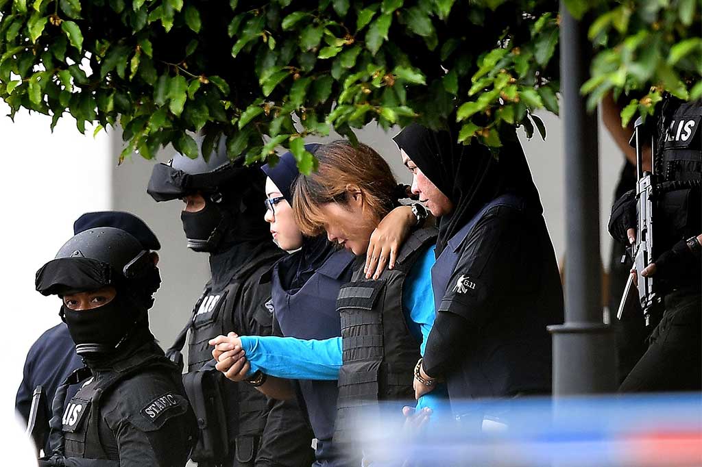 Pengawalan ketat juga terlihat saat terdakwa lainnya Doan Thi Huong (WN Vietnam) tiba di Mahkamah Sepang Selangor, Kamis.